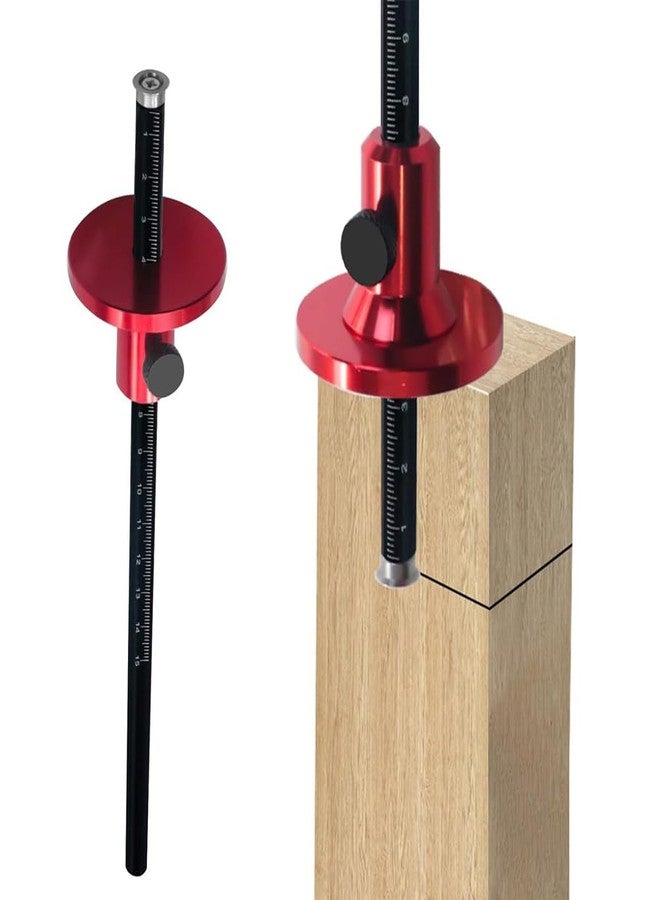 Serplex مقياس تحديد العلامات بعجلة سيربلكس® لمشاريع النجارة ذات النقرات، أداة تحديد علامات قابلة للتعديل بعجلة، مقياس محفور بالليزر، مقياس تحديد علامات متعدد الوظائف بعجلة لتحديد تخطيطات اللسان والأخدود، مصنوع من الألومنيوم عالي الدقة - Image 1